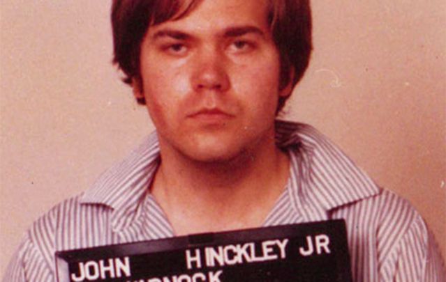 Mugshot taken by the FBI of John Hinckley shortly after he attempted to assassinate President Reagan.