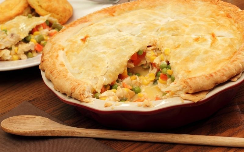 National Chicken Month Tarragon chicken pot pie recipe