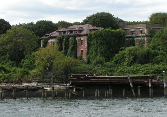 The remains of Riverside Hospital, North Brother Island, New York. 