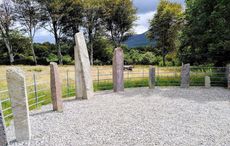 The ancient Irish alphabet read from the bottom up and still carved into stone