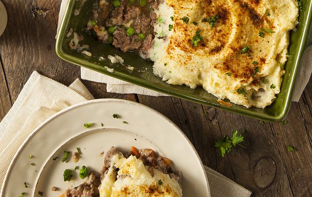 Delicious and comforting Shepherd\'s Pie. Perfect for a cold March or any chilly evening. 