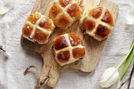Hot cross buns. 