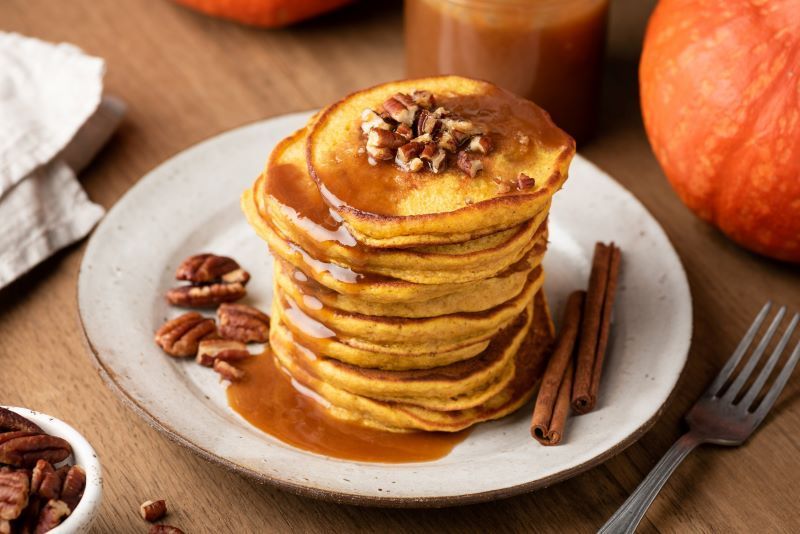 Start Thanksgiving right with this pumpkin pancakes recipe
