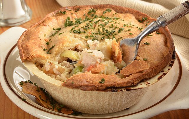 Use up those Christmas leftovers with this turkey pot pie recipe