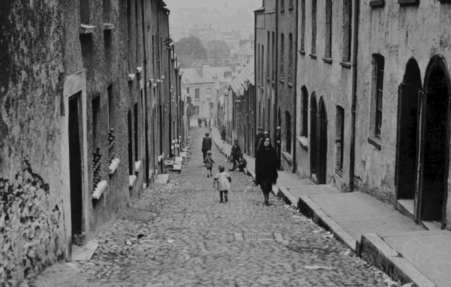 A \"typical street in Cork\", published in c 1927.