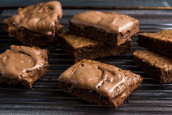 Baileys Irish cream cheese swirl brownie