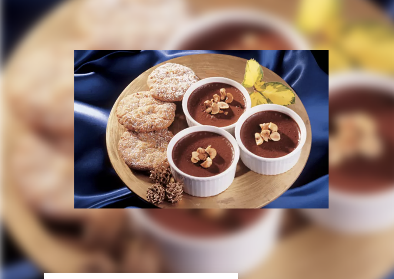 Irish chocolate pot with nutty biscuits recipe