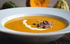 Roasted butternut squash, coconut, and curry soup recipe from our Irish chef