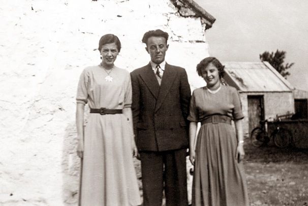 Margaret Boyle, left, with her brother Micheal and Philomena 