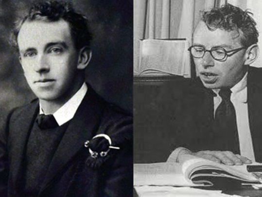 Proclamation signatory Thomas McDonagh (left) and his son, Donagh McDonagh, the prolific Irish playwright.