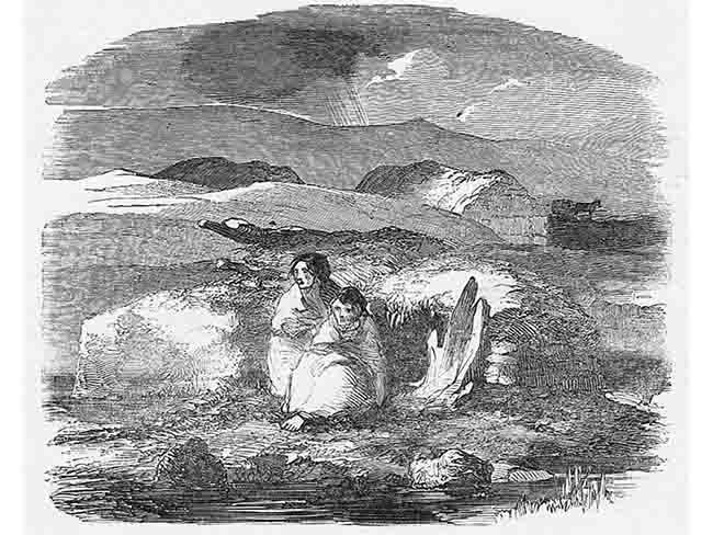 Was cannibalism practiced during the Irish famine?