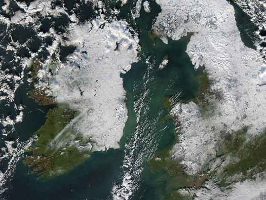 Brutal polar winds and widespread snow expected across Ireland this Christmas.