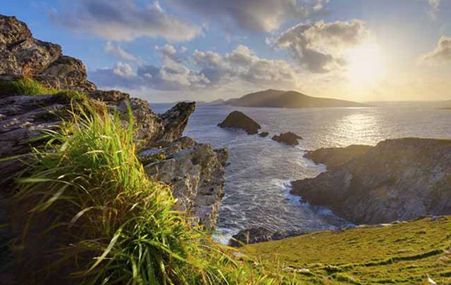 Ragged rocks, unending hills, lush green trees and the sea...what else could you want.