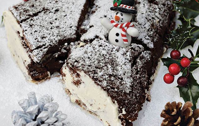 Why not try this sinfully delicious chocolate Yule log this Christmas?