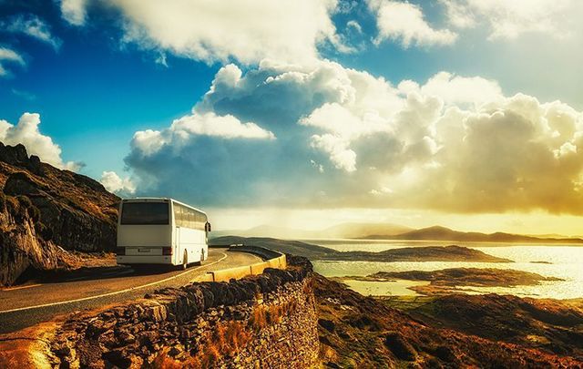 The beautiful coastline of County Kerry. 