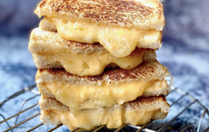Caramelized onions, mushroom, and brie grilled cheese recipe from an Irish chef