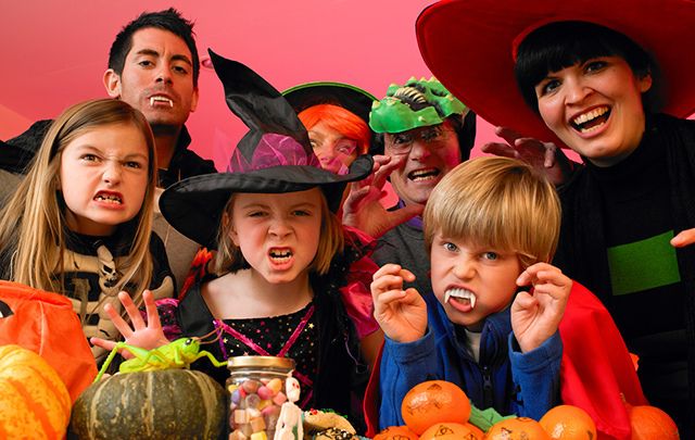 Trick or Treat! You may be more likely to receive a trick if you handed this lot some "monkey nuts."