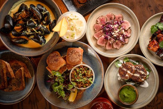 Just a sample of the starters at Doolally.
