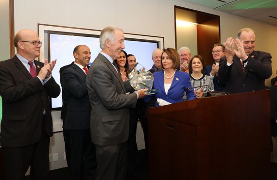 Richie Neal receiving the Irish American Democrats Abroad Lifetime Achievement Award, in 2019. Richie Neal receiving the Irish American Democrats Abroad Lifetime Achievement Award, in 2019.