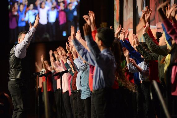 Children performing at the 2018 Seeds of Hope dinner.