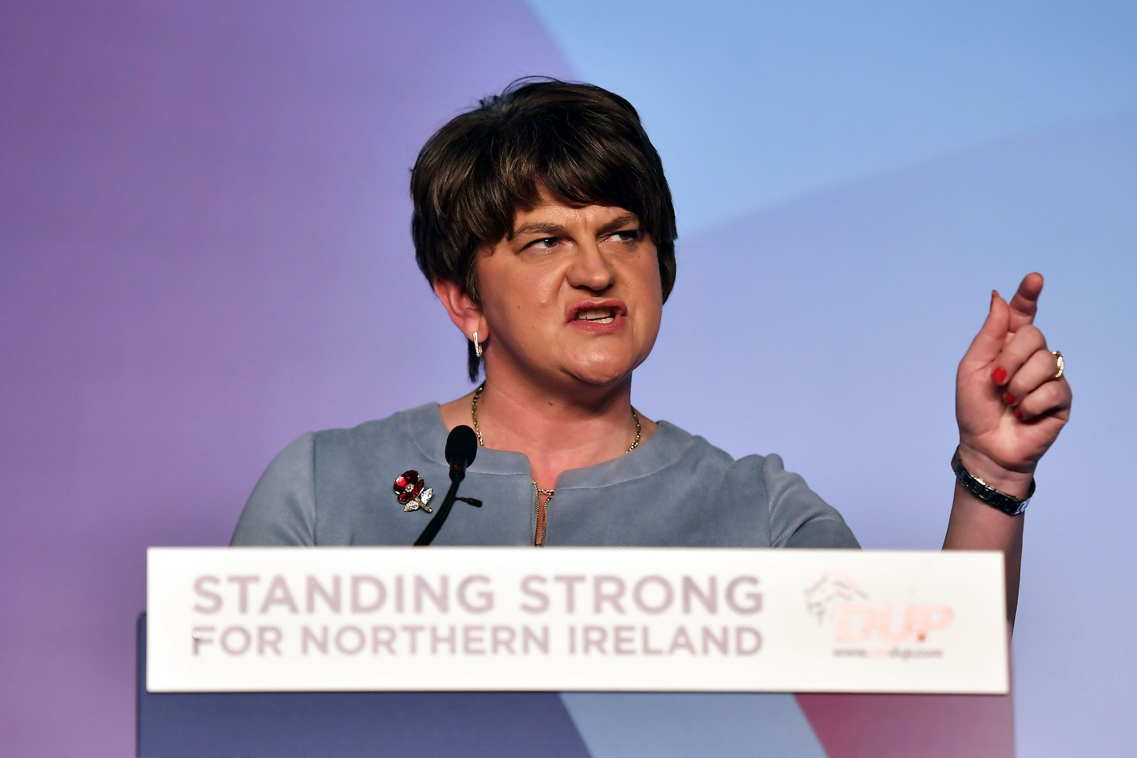 Democratic Unionist Party leader Arlene Foster.