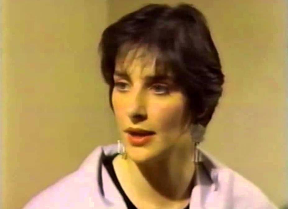 Enya, on the Late Late Show.