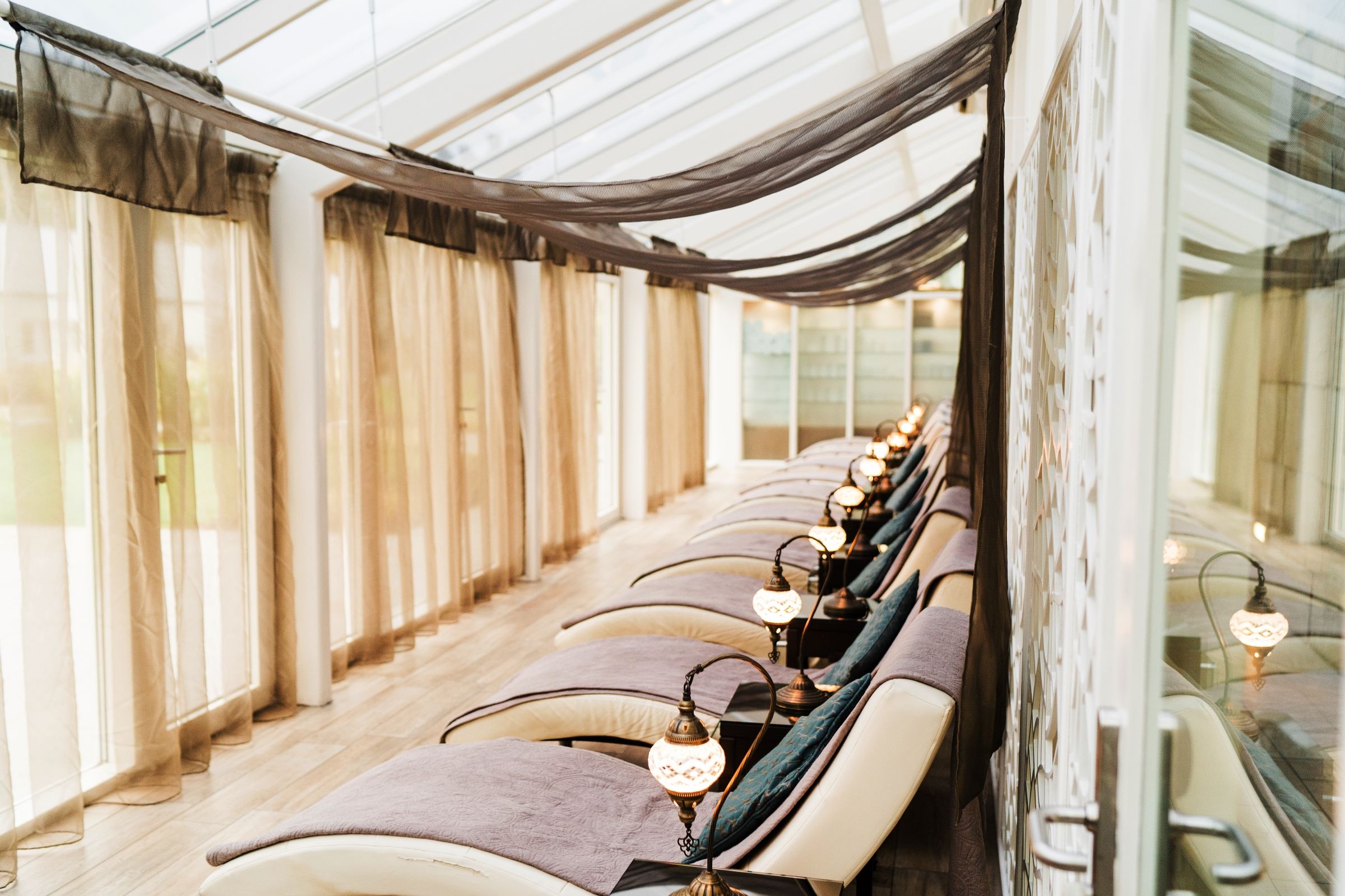 Relaxation room at Lough Eske Castle.