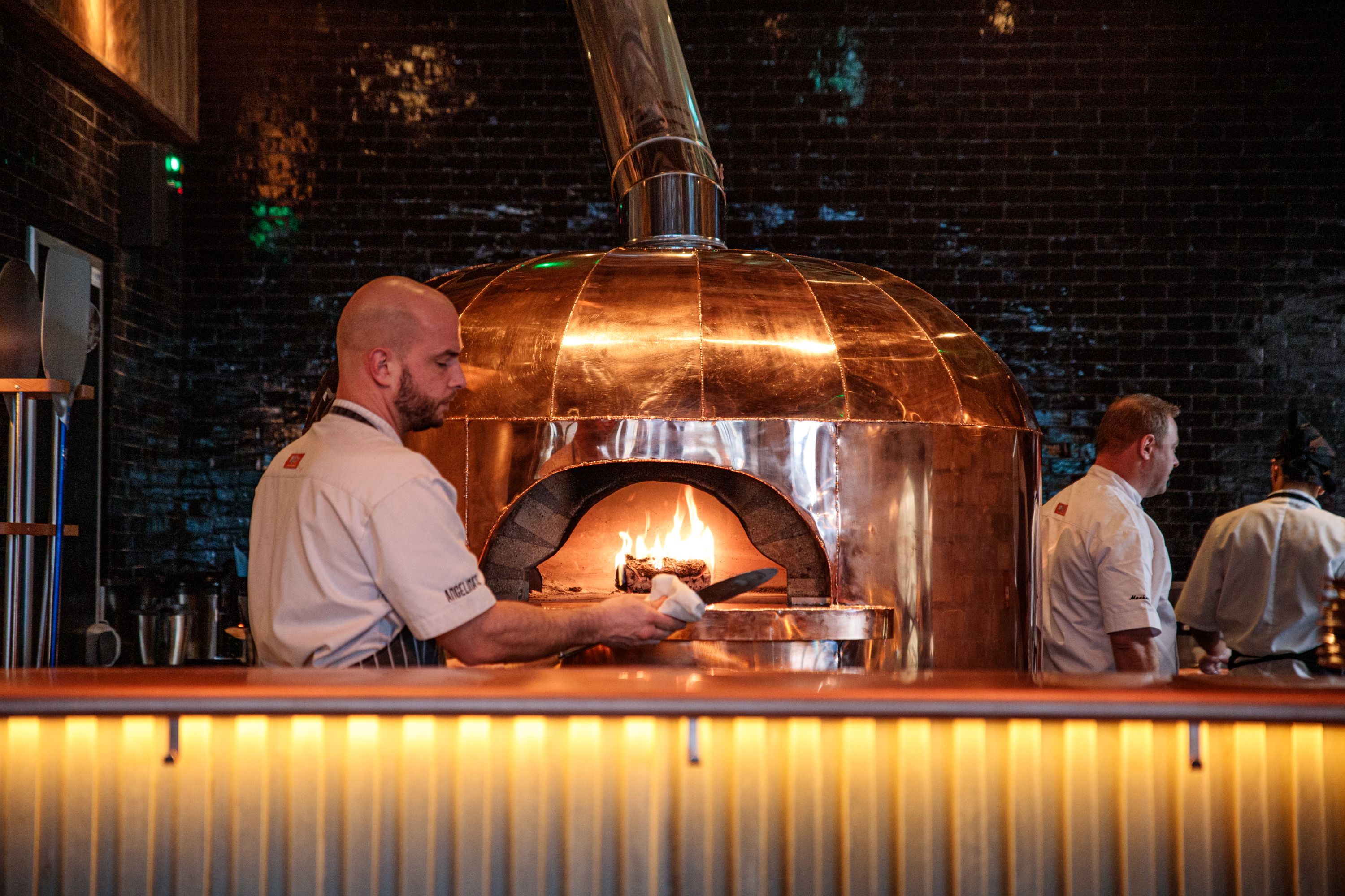 Wood-fired oven at Mackenzie's.