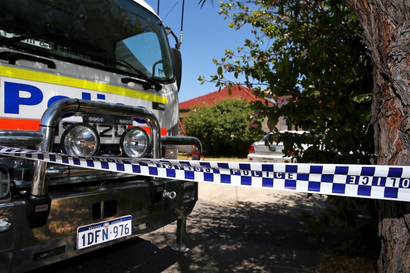 Police search the house of accused killer Bradley Edward Roberts in December 2016 (Getty Images)
