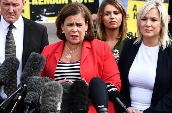 Sinn Fein's leaders Michelle O'Neill and Mary Lou McDonald.