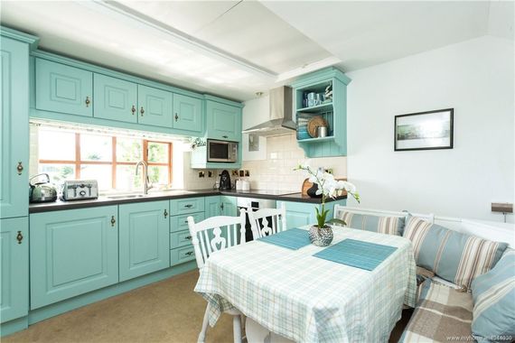 Inside the Pier Cottage: The kitchen.