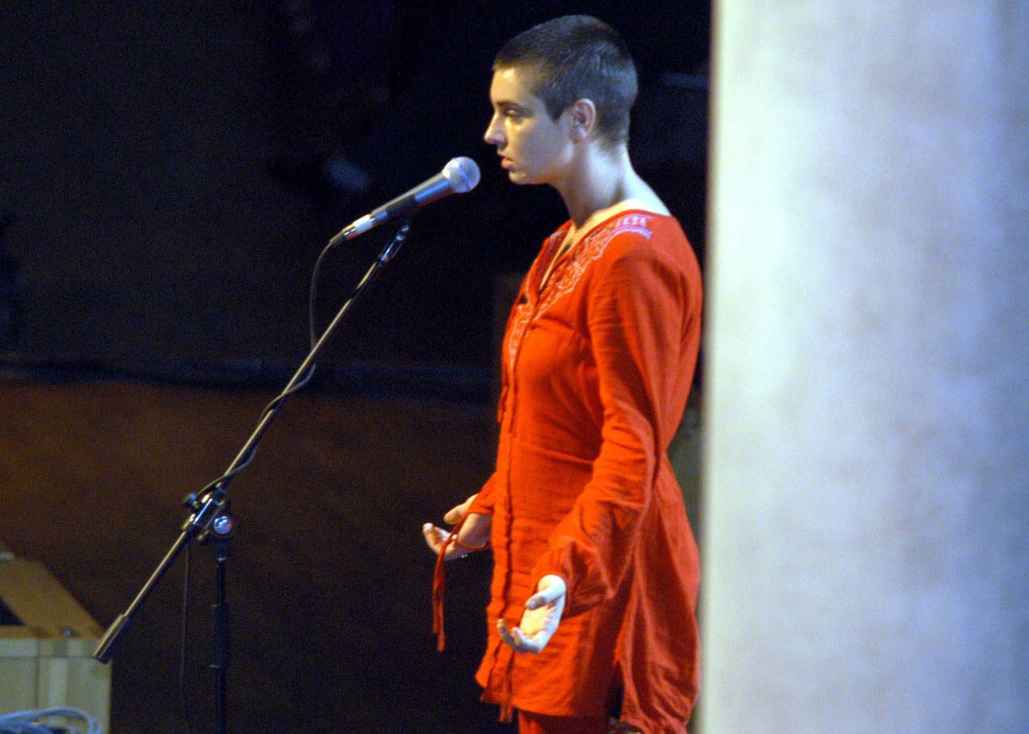 A young Sinead O'Connor playing in Egypt.
