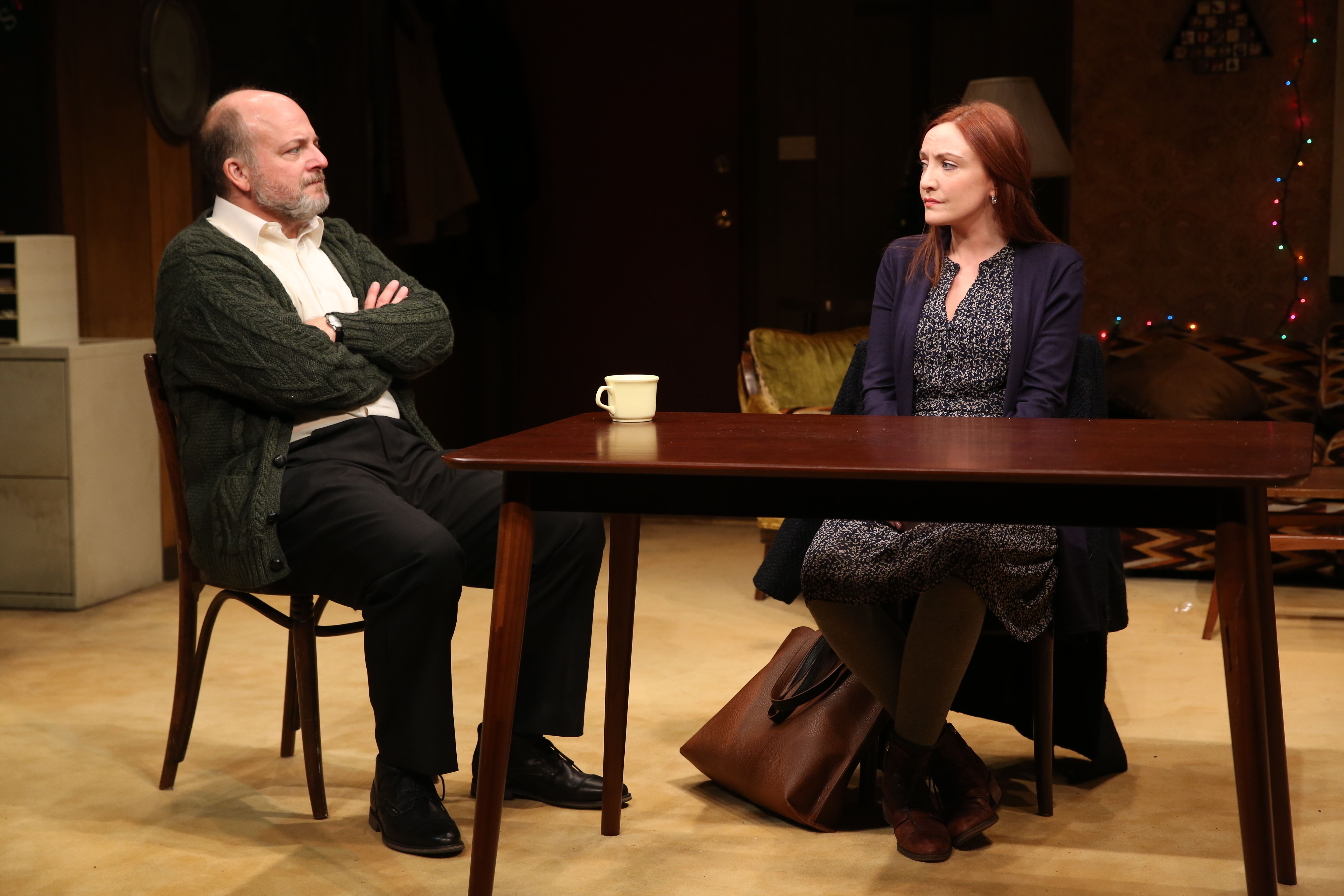 Jeffrey Bean and Sarah Street in Dublin Carol. Photo: Carol Rosegg