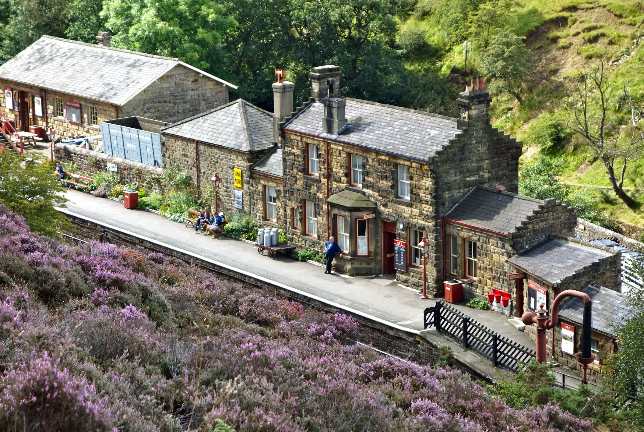 Goathland has become famous as "Hogsmeade" in the Harry Potter films. Image: Getty.