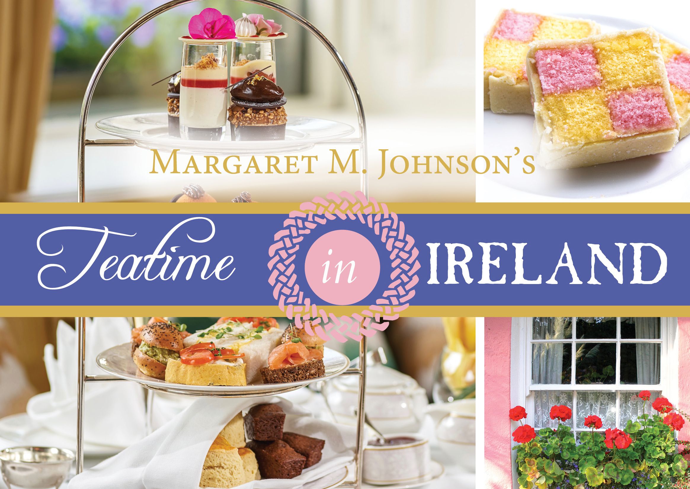 The cover art for Margaret M Johnson's Teatime in Ireland.