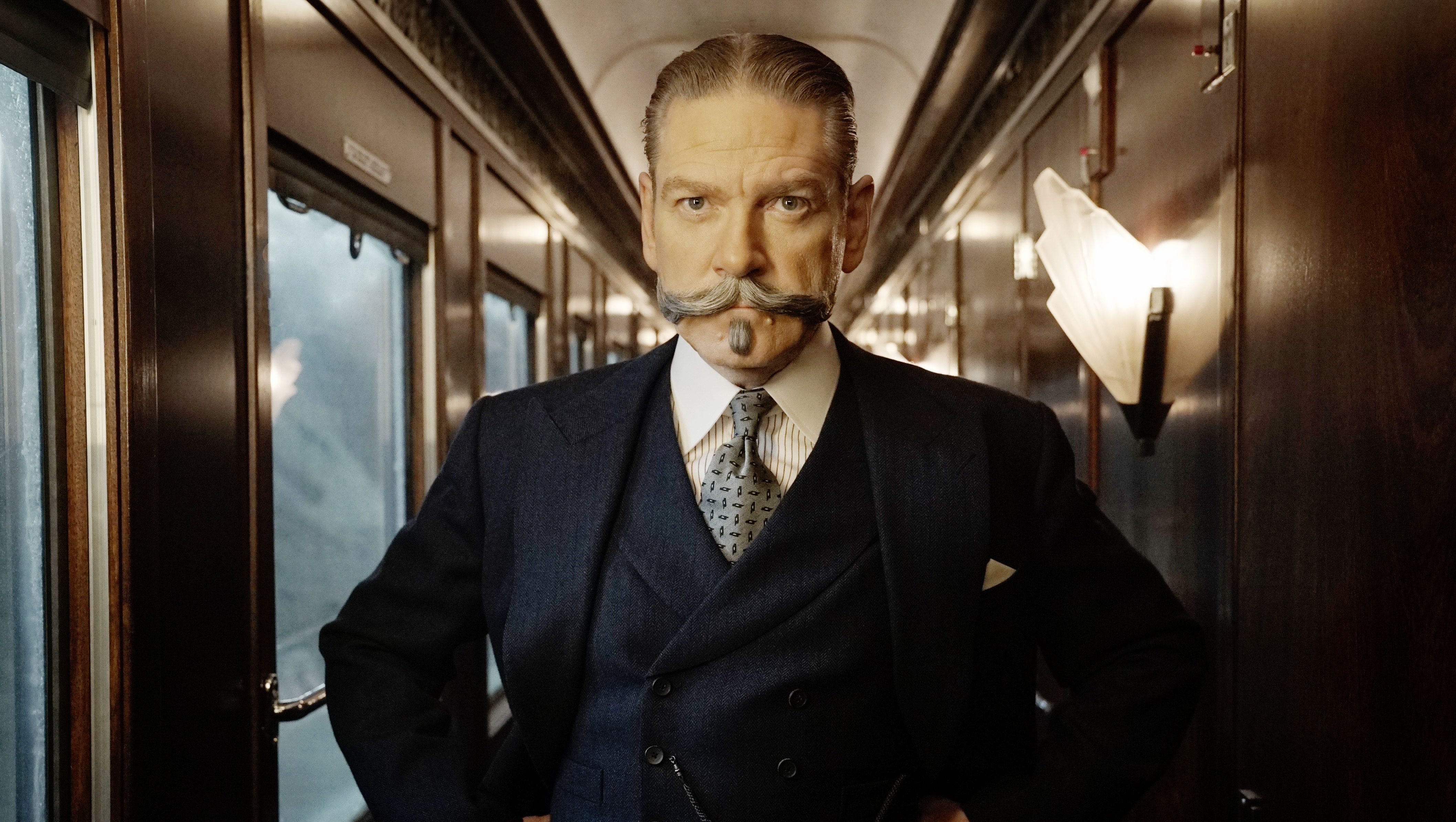 Belfast-born Kenneth Branagh as Agatha Christie's Hercule Poirot