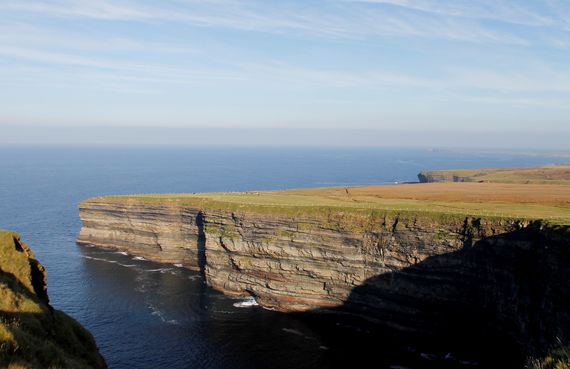 Views of the cliffs next to the Céide Fields.
