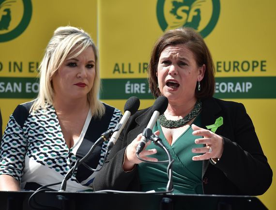 Sinn Féin leaders Michelle O'Neill and Mary Lou MacDonald. Credit: Getty Images