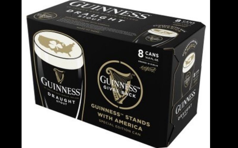 Guinness Gives Back special edition packs.
