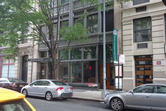 Exterior of The Irish Repertory Theatre in New York Exterior of The Irish Repertory Theatre in New York