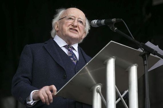 President of Ireland, Michael D. Higgins. President of Ireland, Michael D. Higgins.