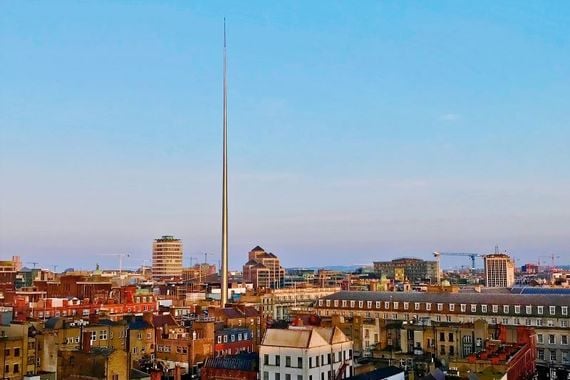 Dublin's Spire, erected outside the GPO.