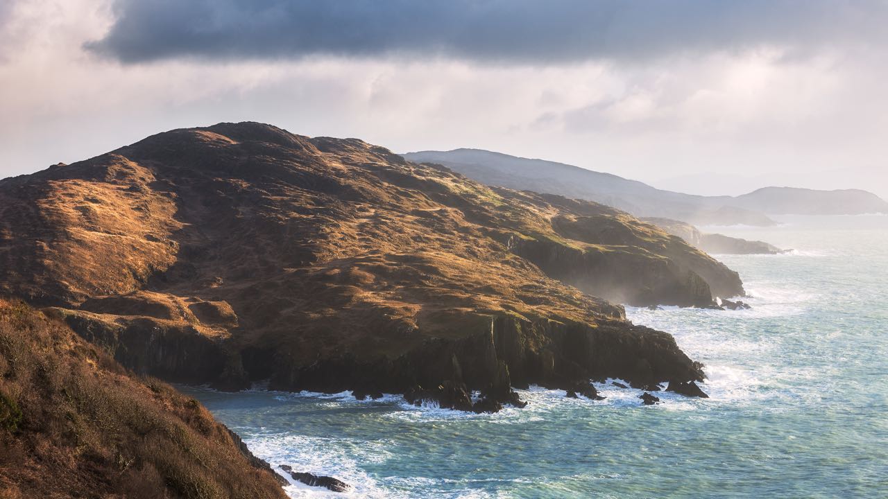 The wild coastline of the Beara Peninsula