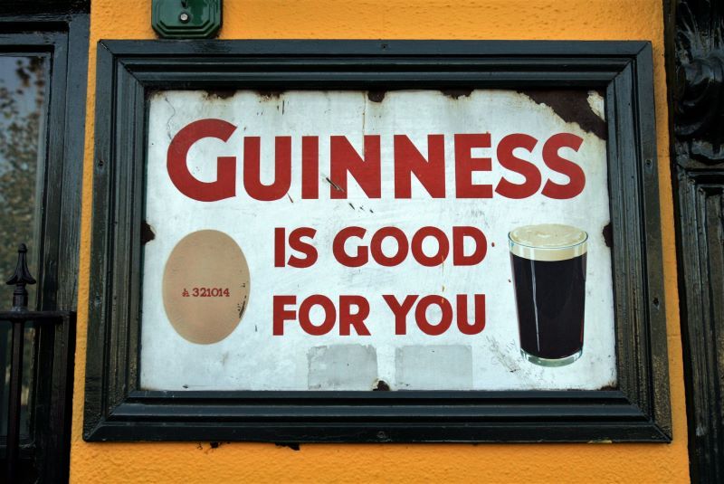 An old 'Guinness is Good for You' advertisement, pictured in Co Kildare in 2004. (RollingNews.ie)