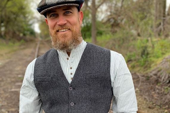 Traditional Irish Tweed Vest available from The Celtic Clothing Company.