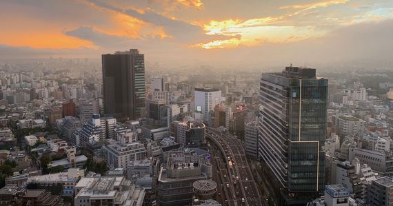 The Tokyo skyline is an unforgettable sight year around. The Tokyo skyline is an unforgettable sight year around.