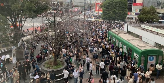 Shibuya is a famous meeting spot in Tokyo. Shibuya is a famous meeting spot in Tokyo.