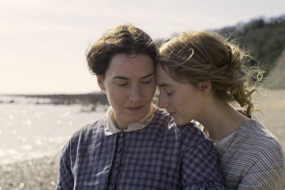 Kate Winslet as Mary Anning and Saoirse Ronan as Charlotte Murchison in Ammonite Kate Winslet as Mary Anning and Saoirse Ronan as Charlotte Murchison in Ammonite