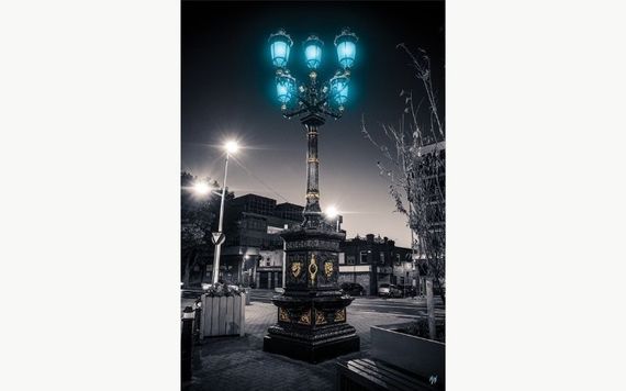 The Five(in a row) Lamps, Dublin. Print by Maxi, from Jam Art Factory. The Five(in a row) Lamps, Dublin. Print by Maxi, from Jam Art Factory.