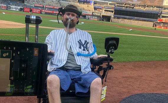 Pat Quinn at Yankee Stadium. Pat Quinn at Yankee Stadium.